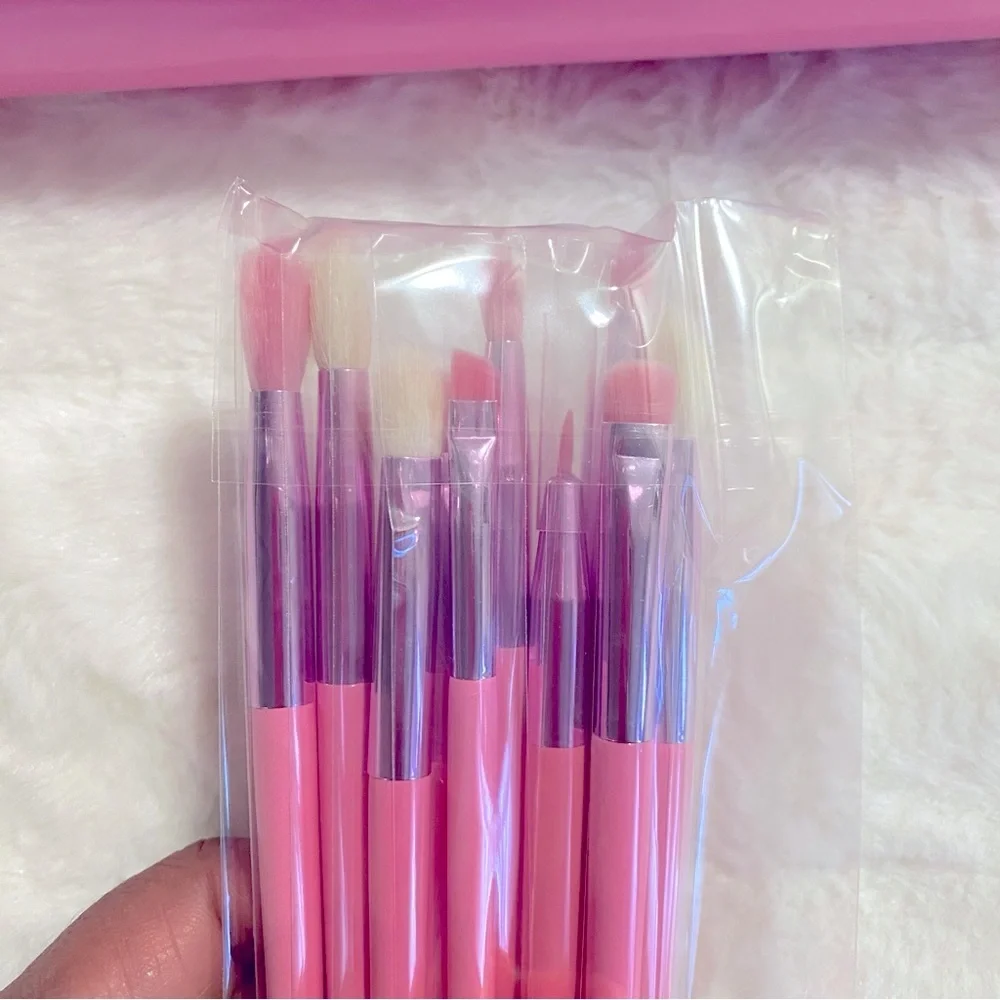 NIB MORPHE X JEFFREE STAR - 10Pcs Eye Brush Collection Set in Pink